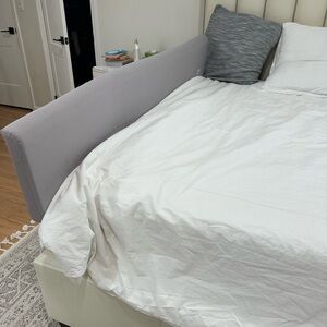 Elegant Gray Bed Rail for Home Bedding